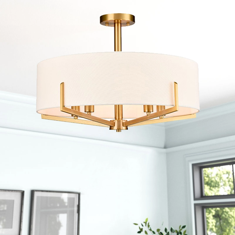 Quam eligere Albam Fabricae Shade Modern Chandelier pro diversis spatiis interioribus Quam eligere Albam Fabricae Shade Modern Chandelier pro diversis spatiis interioribus