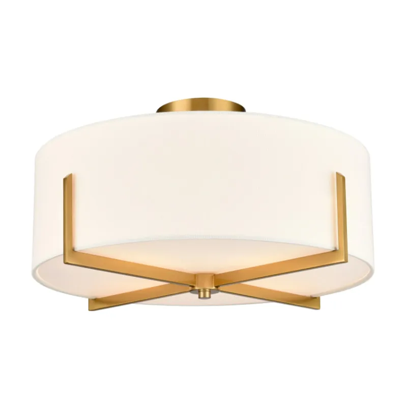 Quomodo potest lucerna moderna cum Cream textured fabricae Shade Transformare spatia interiora contemporaneus?