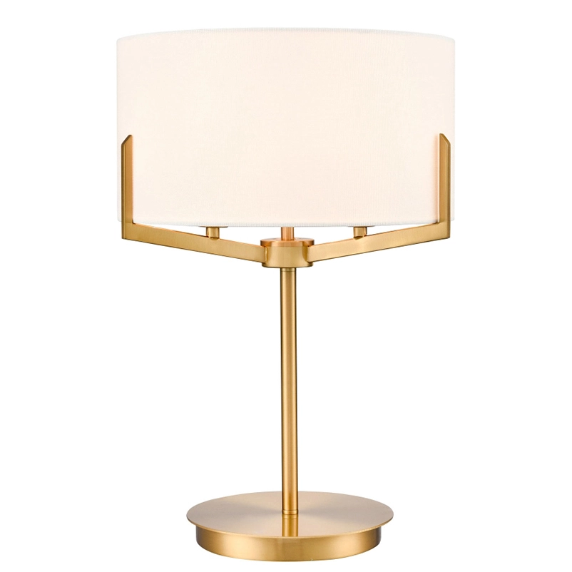 3-Lumina Gold Metal Frame Modern Table Lamp