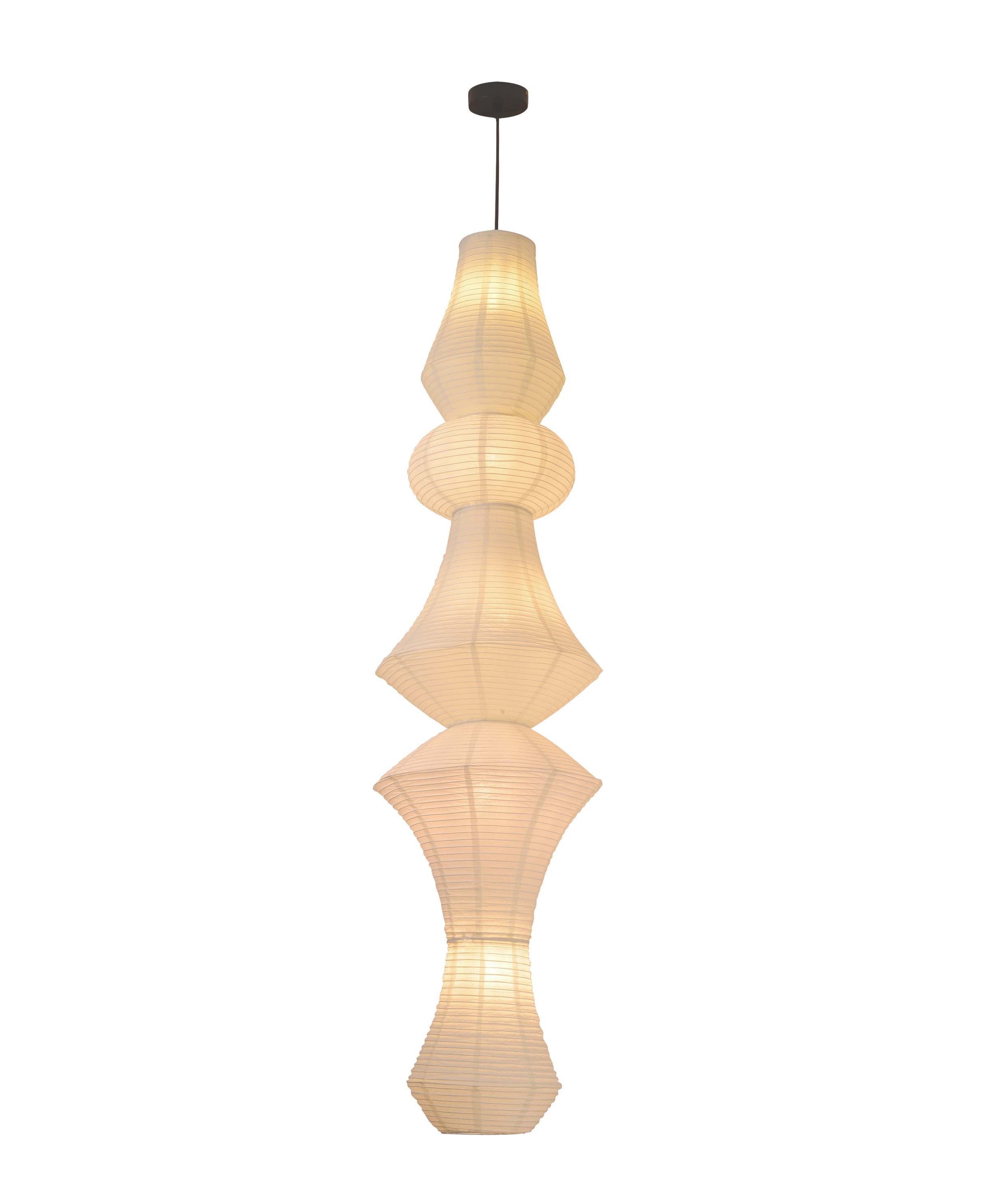 Artium Vertical Paper Lantern Pendant Chandelier