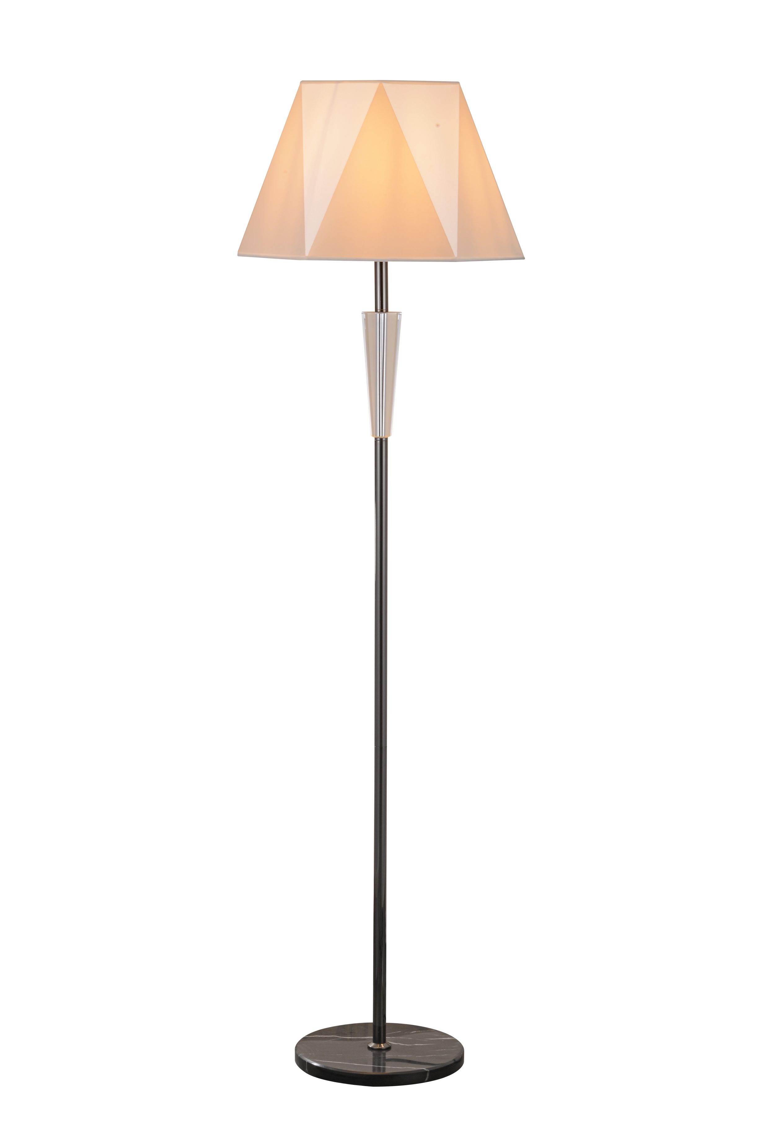 Modern Crystal Accent stans Solum Lamp