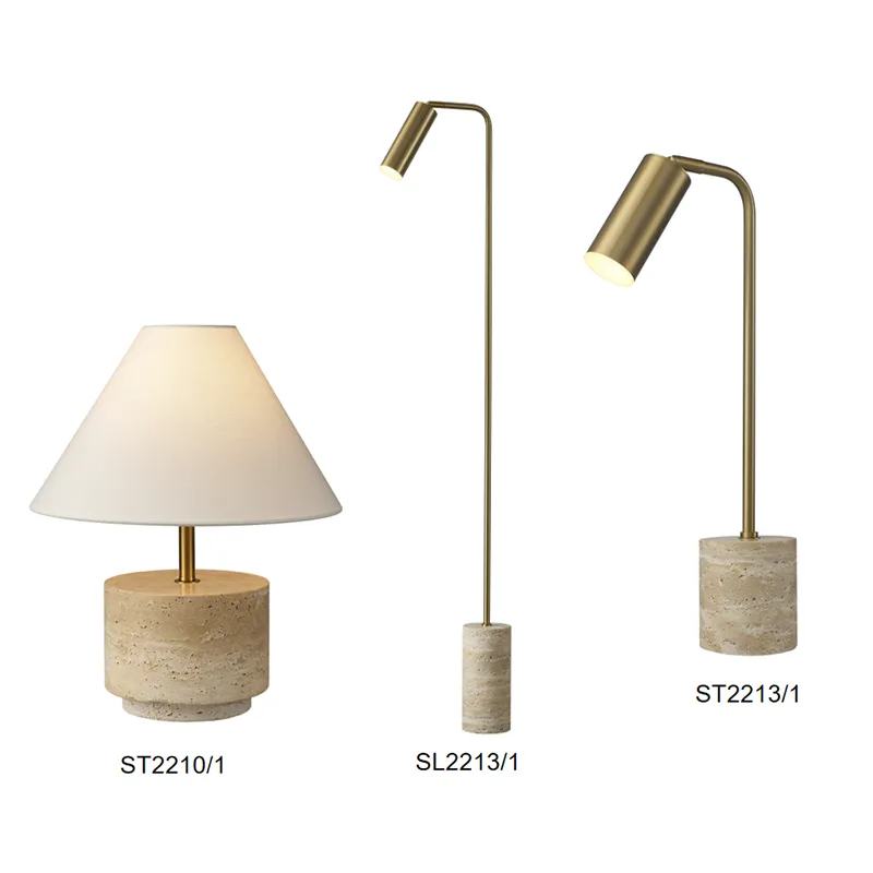 Travertine Table Lamps